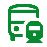 Gut angebunden an öffentliche Verkehrsmitteln